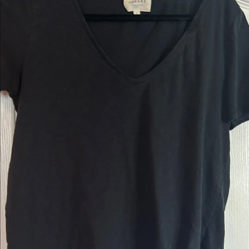 Sezane Black Short Sleeve Tee - Picture 3 of 5